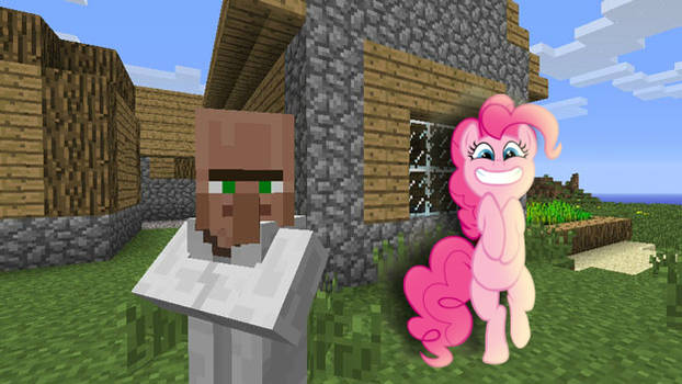 Pinkie Pie plays minecraft