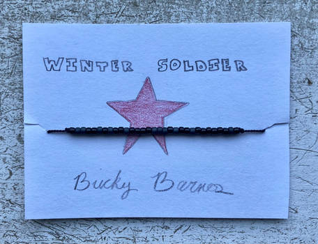 Winter Soldier Bucky Barnes Morse Code Bracelet