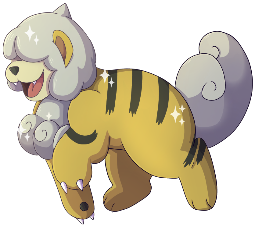 Shiny Hisuian Growlithe by PainHh on DeviantArt