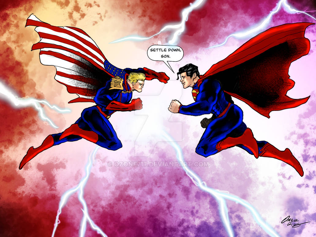 Homelander Vs Superman By Ozone717 On Deviantart Homelander Vs Superman By Ozone717 On Deviantart