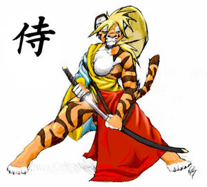 Tiger Samurai Color