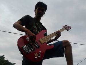 me n my bass Guitar