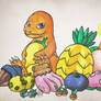 Charmander with Berries