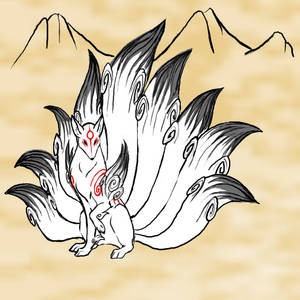 okami ninetails WIP