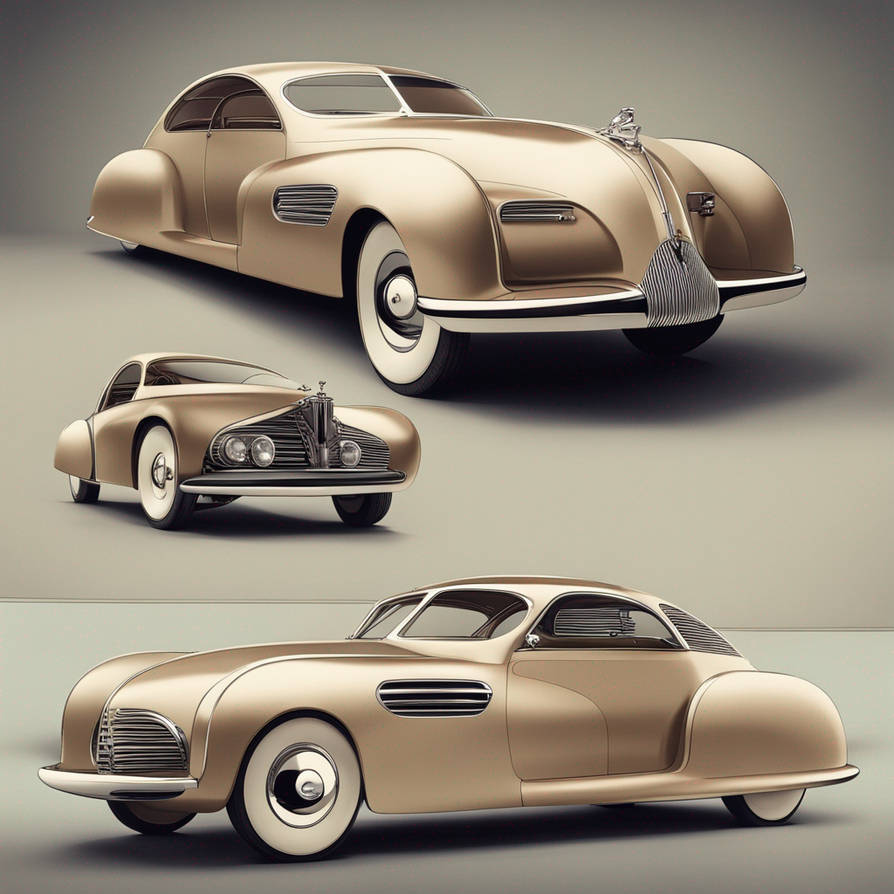 Retro 1940s Decopunk Luxury Vehicle by scottsdaleboy on DeviantArt