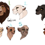 Lion family design adopt: CLOSED: