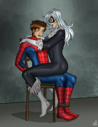 Spidey and BlackCat 3 Variant by Bowen12a