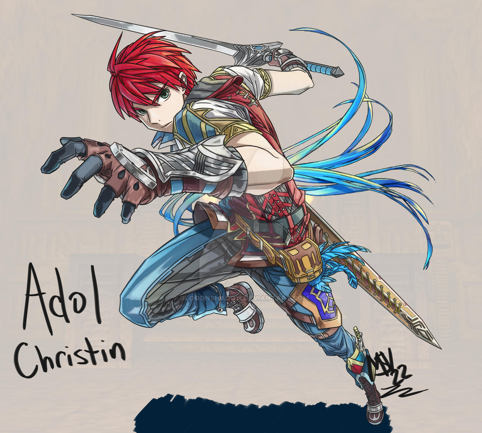 Adol Christin By Bloodnshadow On DeviantArt adol-christin-by-bloodnshadow-on-deviantart