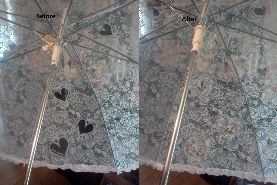 Before-after - an umbrella