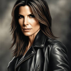 NOT Sandra Bullock leather jacket 2