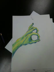 Colored Hand (In Process)