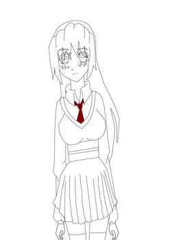 Yuri (OC) LineArt