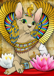 Sphynx cat in ancient Egypt