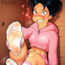 Amy Wong in the sauna