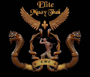 Elite Muay Thai box club emblem