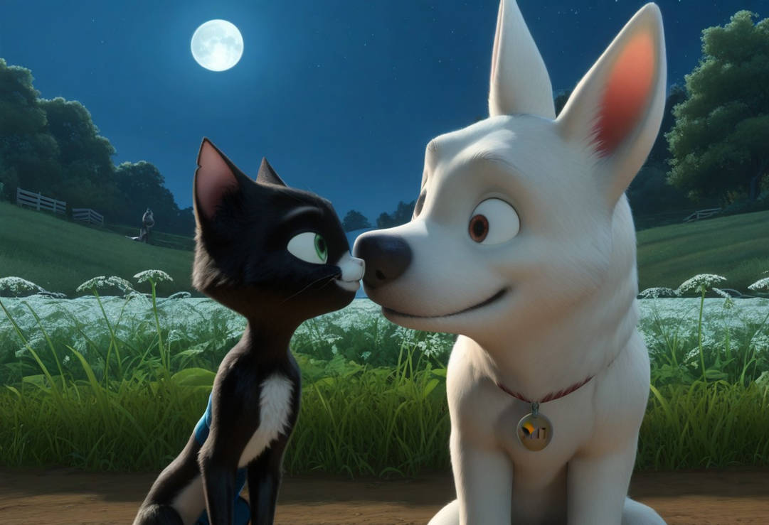 Bolt And Mittens Moonlight Kiss 2 By Stingray707 On DeviantArt bolt-and-mittens-moonlight-kiss-2-by-stingray707-on-deviantart