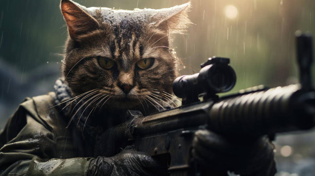 Animals at war - cat soldier by BattlefieldAI on DeviantArt