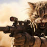 Animals at war - cat soldier