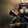 Animals at war - rabbit soldier
