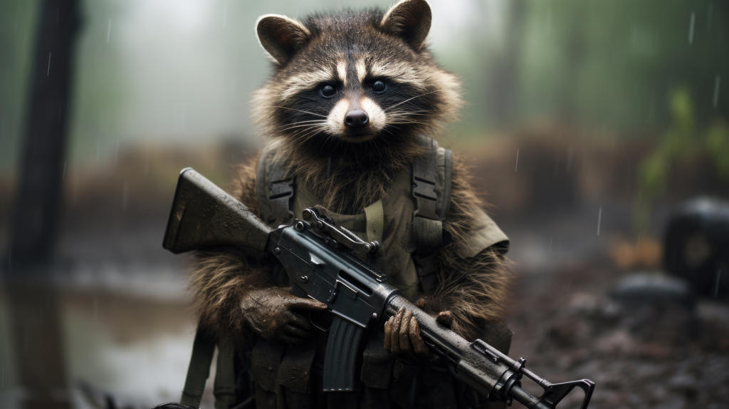 Tactical Racoons Animals at war - raccoon soldier by BattlefieldAI on DeviantArt