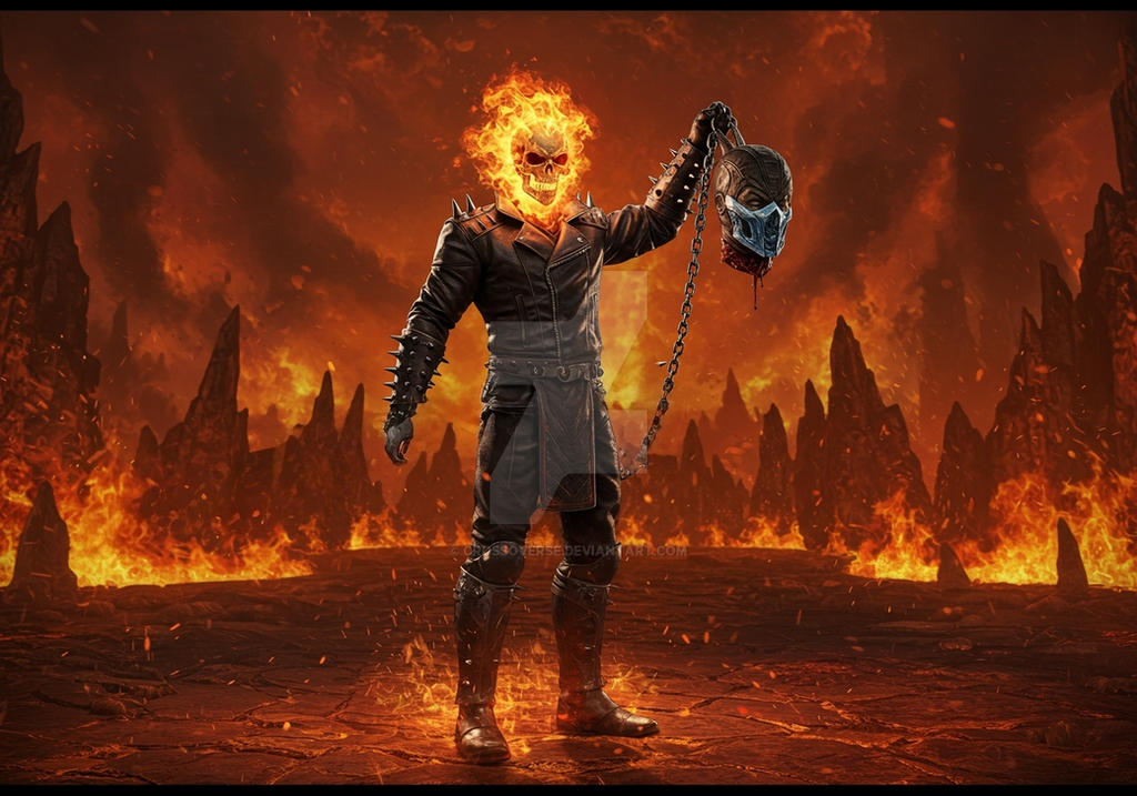 Zero Ghost Rider Crossoverse ( ghost rider kills sub-zero ) by CROSSOVERSE on DeviantArt