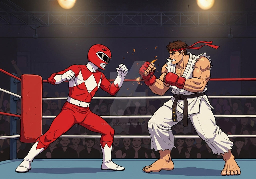 Red Ranger vs Ryu by CROSSOVERSE on DeviantArt