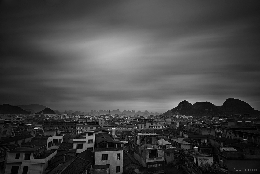 Guilin Long Exposure BW