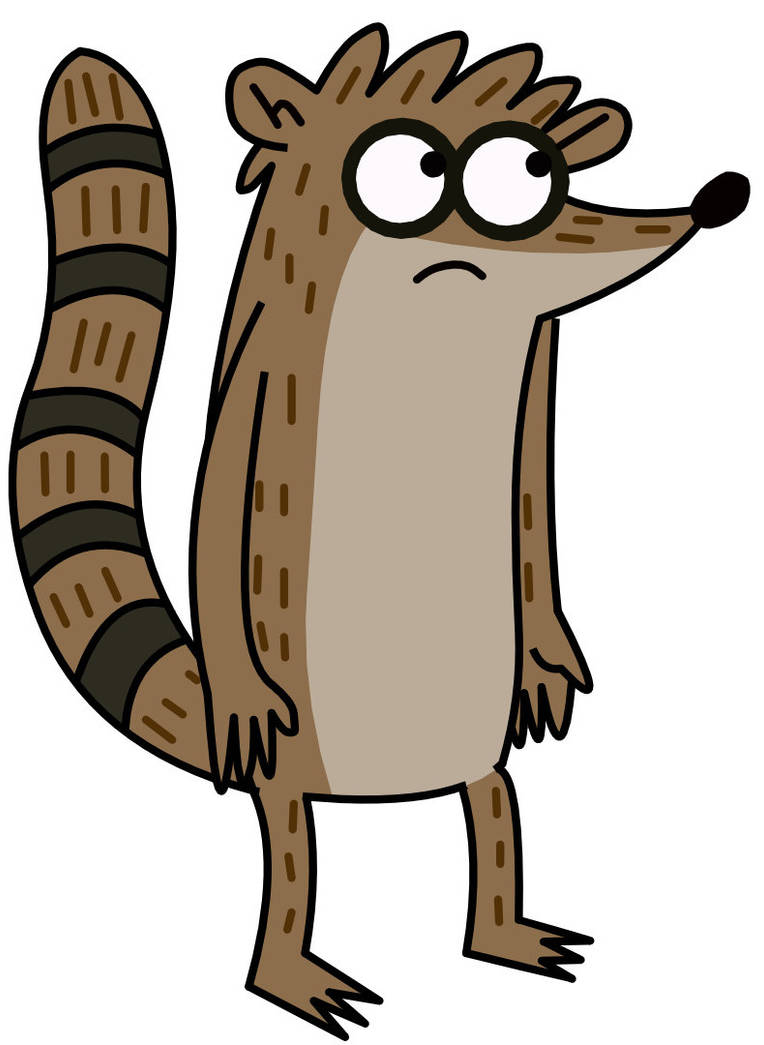 Rigby standing by PoJieNie on DeviantArt