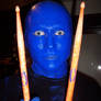 blue man