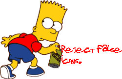 Bart Simpson Rejecting.