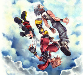 Kingdom Hearts 3D box cover artwork