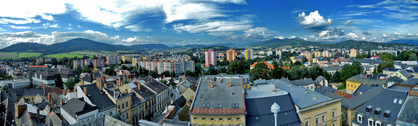 Sumperk, view from a city hall