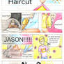 Jason Gives Leo, Percy, and Nico a Haircut XD