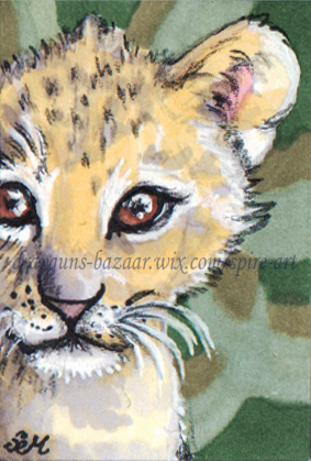 Lion Cub Postage Stamp