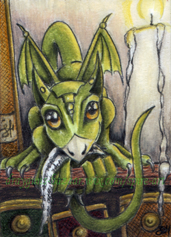 Book Keeper ACEO