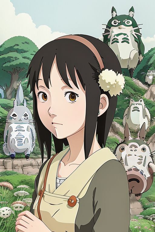 Woman Studio Ghibli Style Art (1) by Hylozoic on DeviantArt