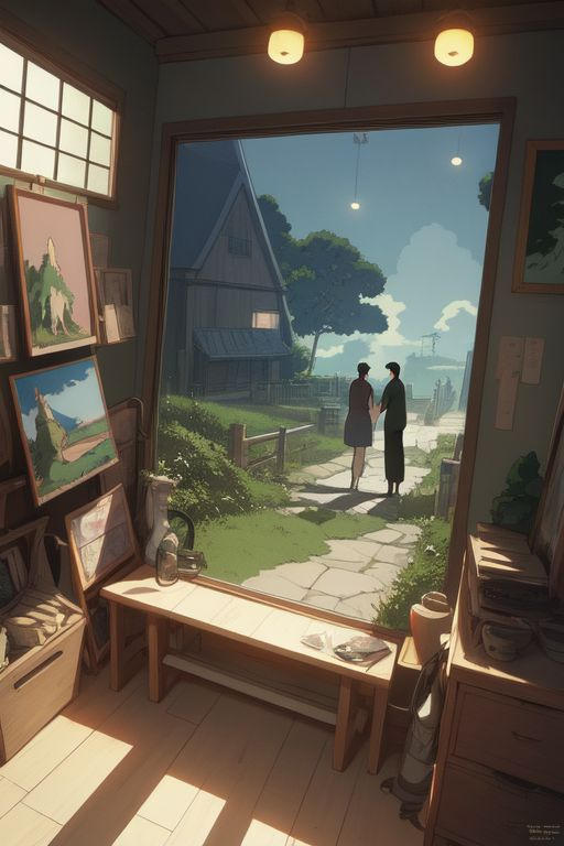 Kiss Studio Ghibli Style Art 1 (1) by Hylozoic on DeviantArt