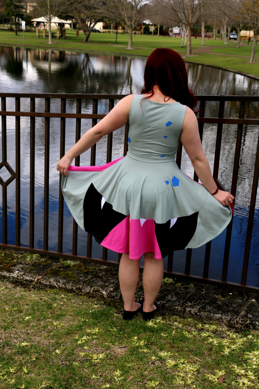 Matte Slowbro Skater Dress Back