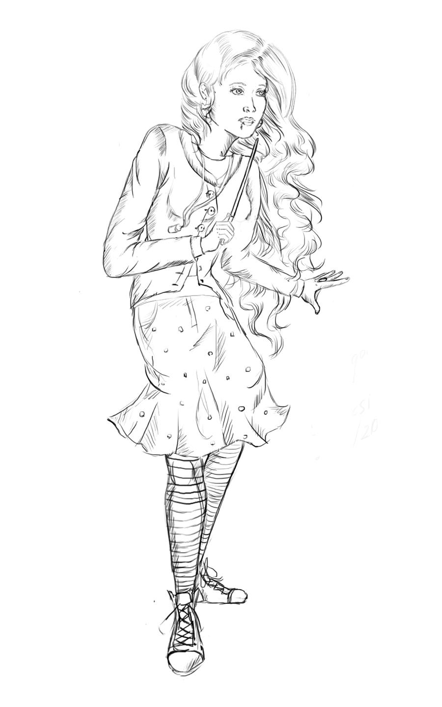 luna lovegood sketch by staroksi on deviantart