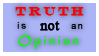 Truth and Opinion Stamp by Phillus