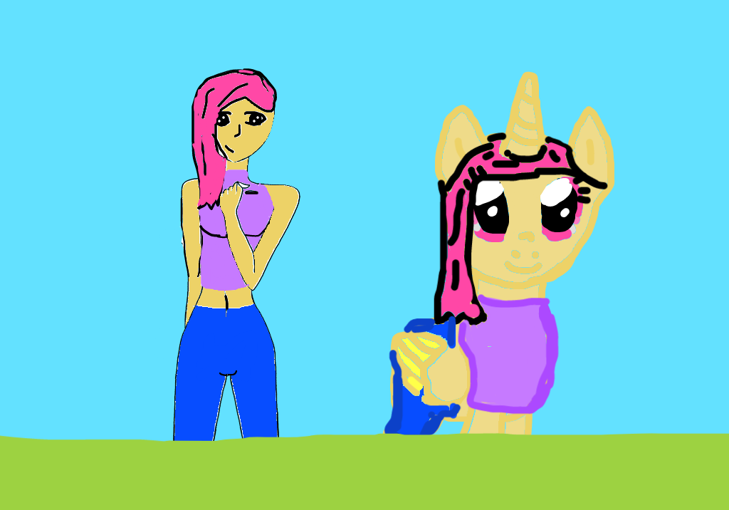 Human Rocking Pony Human and Pony by Mlp-Rocks-Girl on DeviantArt