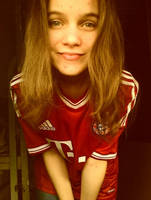 Happy with my FC Bayern jersey
