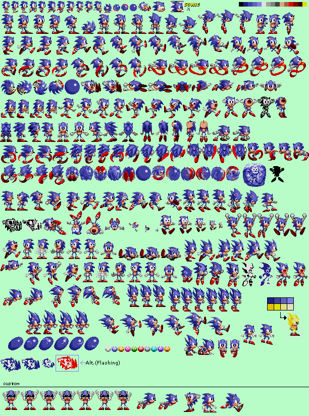 Metal Sonic Sprite Sheet Extended Edtion by UltraEpicLeader100 on DeviantArt