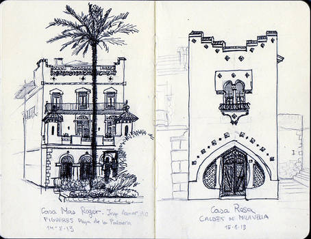 Sketch Casa Mas Roger Casa Rosa