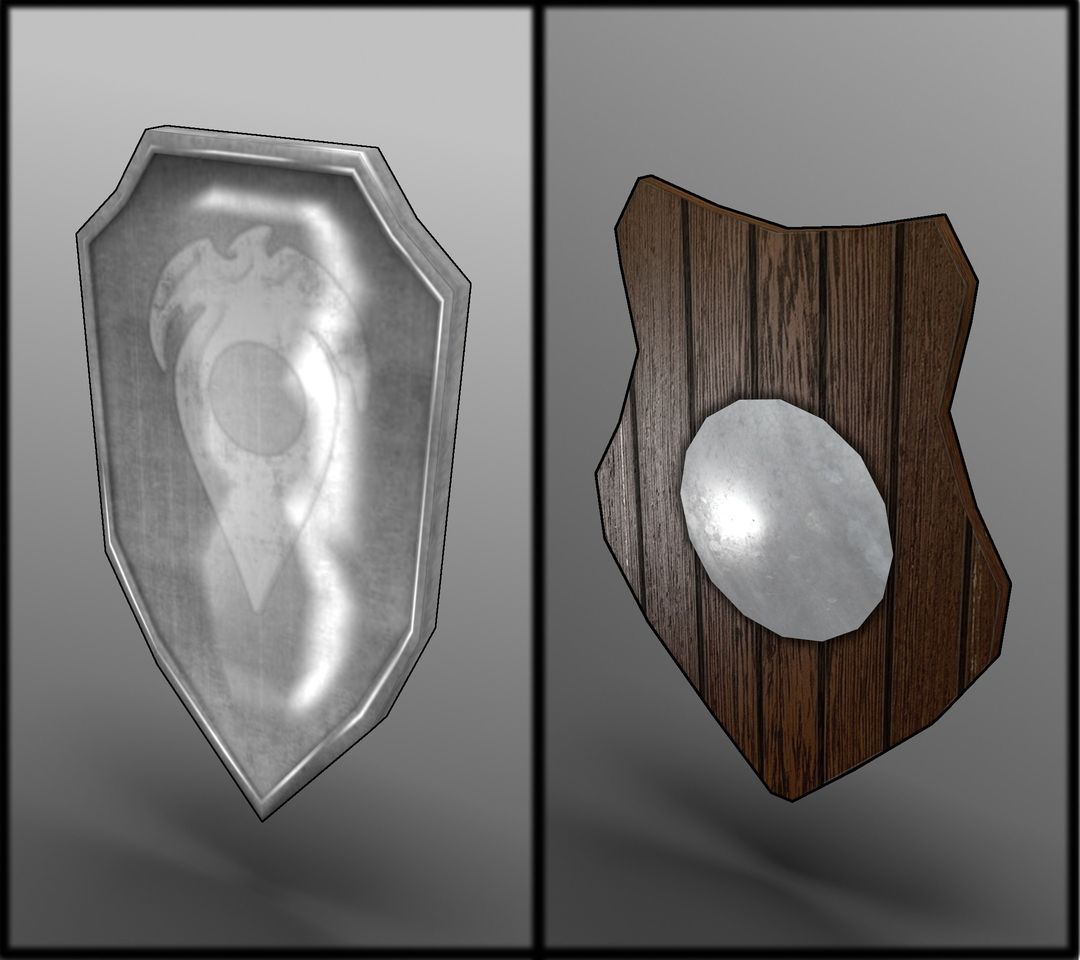 Lowpoly shields