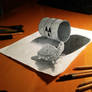 My personal mutant ninja turtle - Anamorphic Art