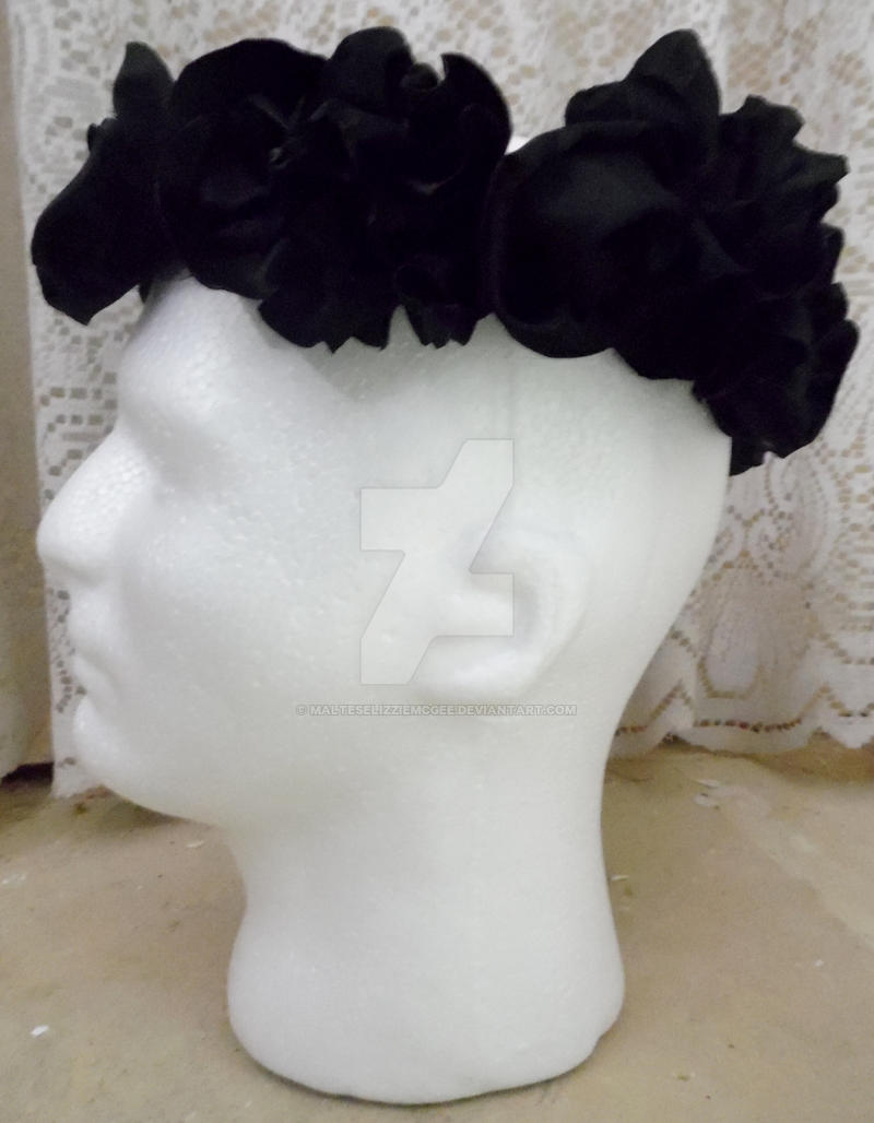 Black Flower Crown