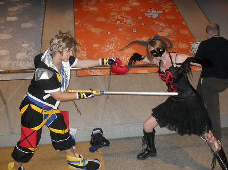 Sora defeating a heartless 2