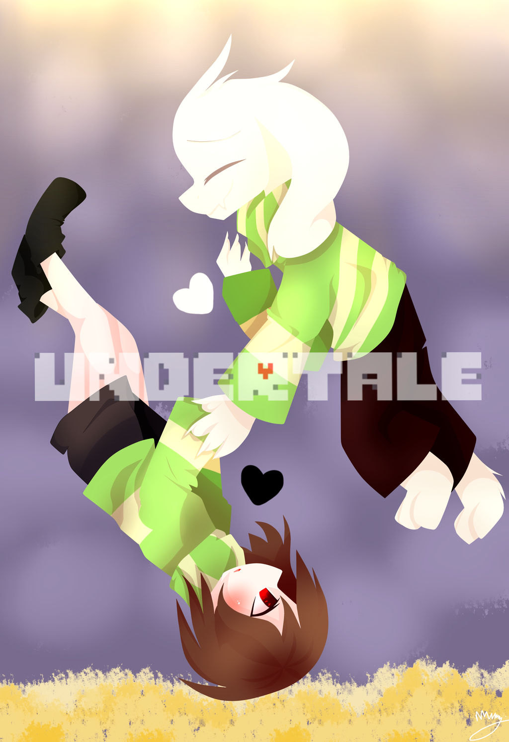 UNDERTALE Chara And Asriel by HuiRou on DeviantArt
