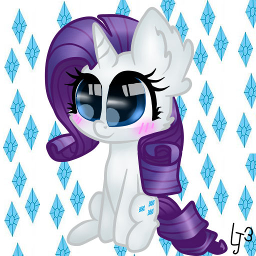 Chibi Rarity by justpony16 on DeviantArt